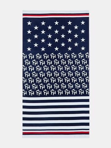 Férfi Tommy Hilfiger Star & Stripe Beach Towel Úszóruhák Színes | HU 896QMA